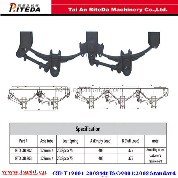 Rear Hanger Of Tandem Axle Hutch Trailer Suspension System Buy Hutch
