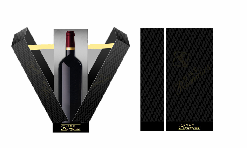 Beautiful paper wine box / New design paper boxes for red wine,China