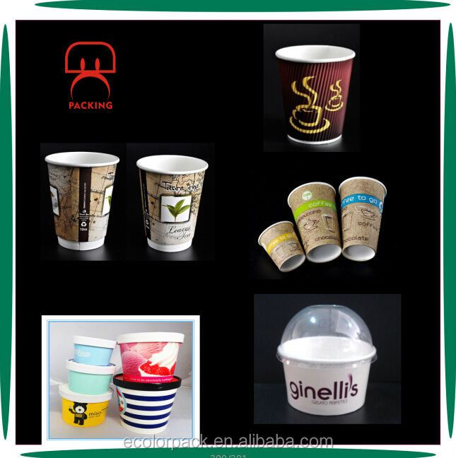 Custom Printed Cheap Price Paper Cups for Yogurt