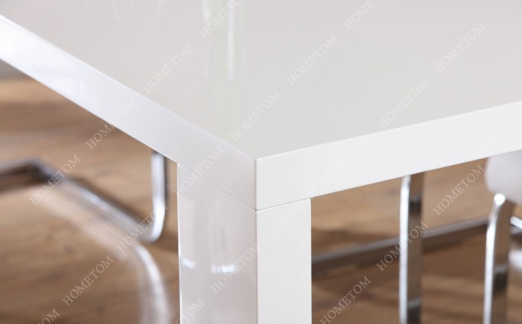 仕上げの光沢度の高い販売のための白い木製ダイニングテーブル仕入れ・メーカー・工場