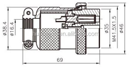 頂点plt-40プラグとソケットulrohs航空コネクタ仕入れ・メーカー・工場