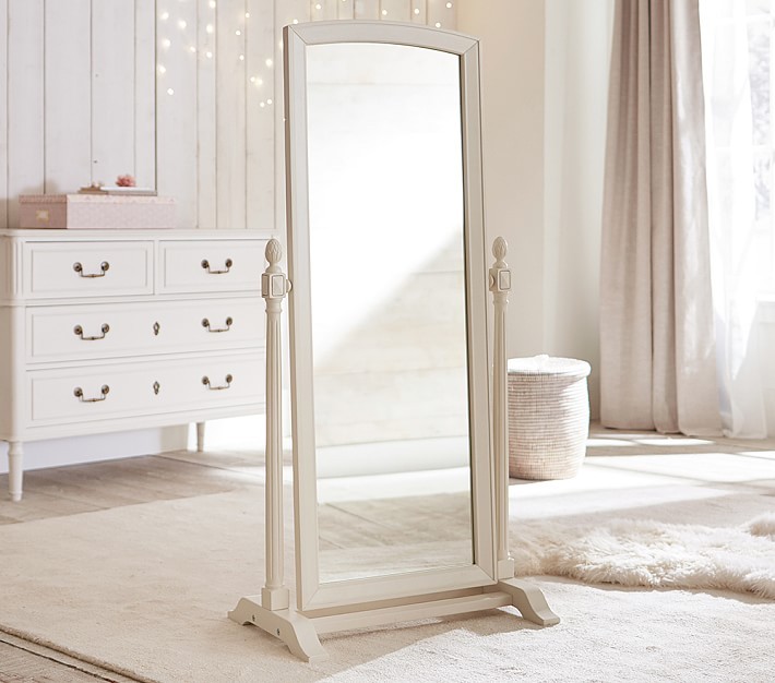 Children Bedroom Furniture Stand For Floor Mirror Wooden Standing