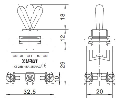 オフトグルスイッチオン10a/15a/16a250v付きul、 tuv、 ce承認仕入れ・メーカー・工場