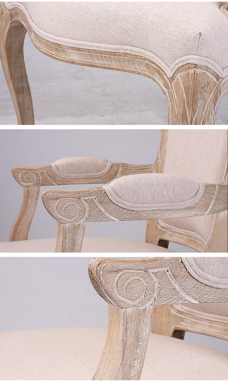 Oem/odmオーク完成布張り木製寝室の椅子仕入れ・メーカー・工場