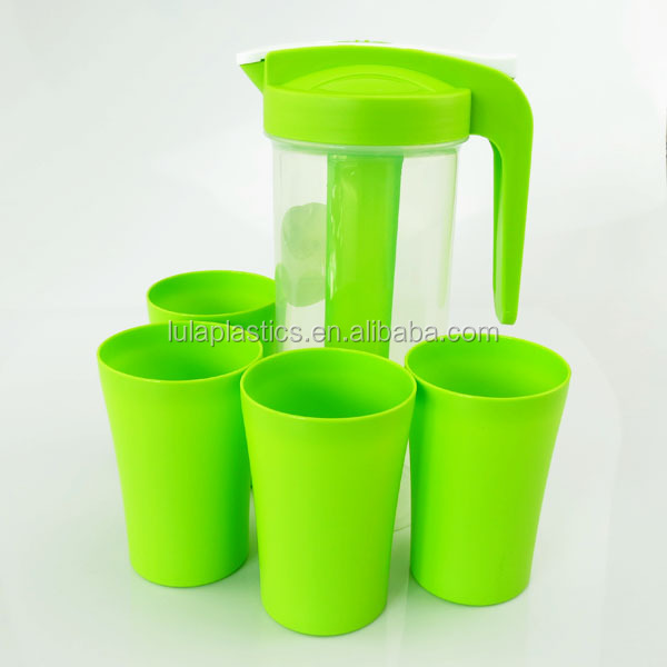 ２リットルプラスチックカップ付き水差し、 プラスチック製の水差しと紅茶用のやかん仕入れ・メーカー・工場