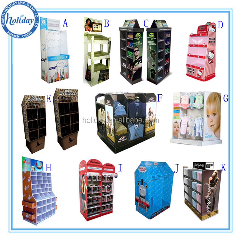 Wine shape cardboard display stand,display rack for red wine