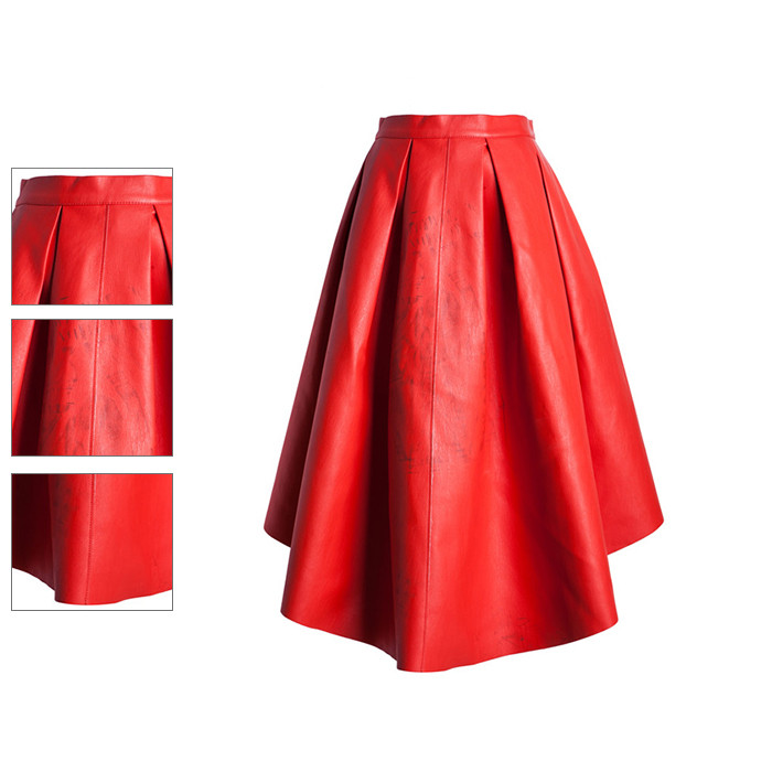 最新のファッションデザイン女性赤いスカート仕入れ・メーカー・工場