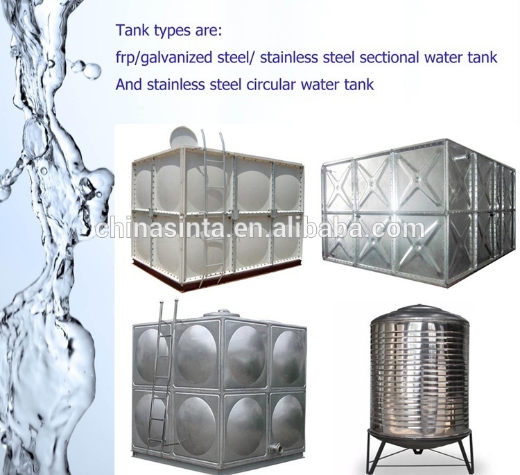 100 Cubic Meters Galvanized Water Tanks/professional Square Galvanized