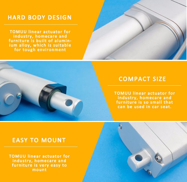 Tomuuカスタマイズサポートされている産業用途12ボルト24vdcリニア電動アクチュエータ仕入れ・メーカー・工場