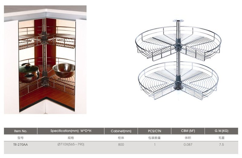 高さ調整可能なキッチンリボルビングワイヤーレイジースーザン問屋・仕入れ・卸・卸売り