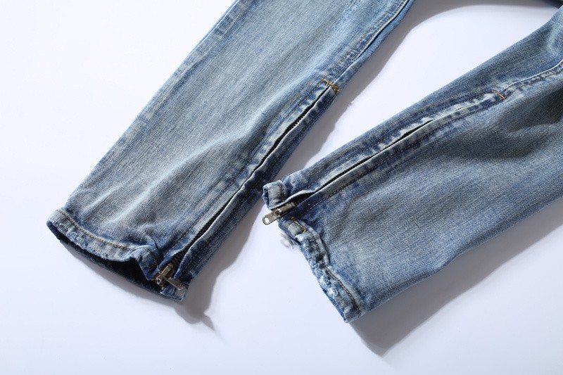 CP-7男性のハイストリート破壊されたジッパートレンドセッターすべてマッチジーンズ高品質仕入れ・メーカー・工場