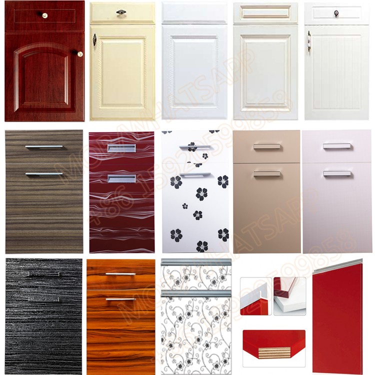 Factory Price Melamine Mdf Acrylic Uv Pvc Kitchen Cabinet Door