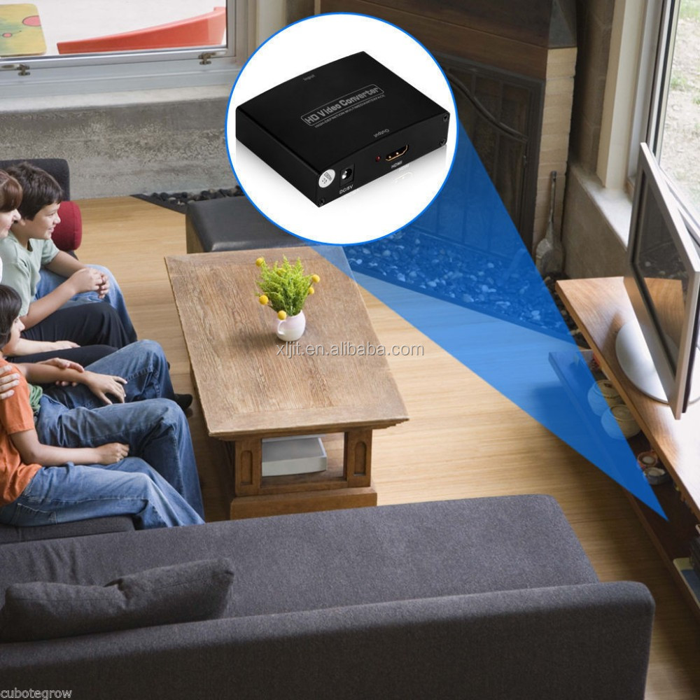 Hdmi へ の rgb コンポーネント (ypbpr の) ビデオ + r/l オーディオ アダプタ コンバータ hd テレビ仕入れ・メーカー・工場