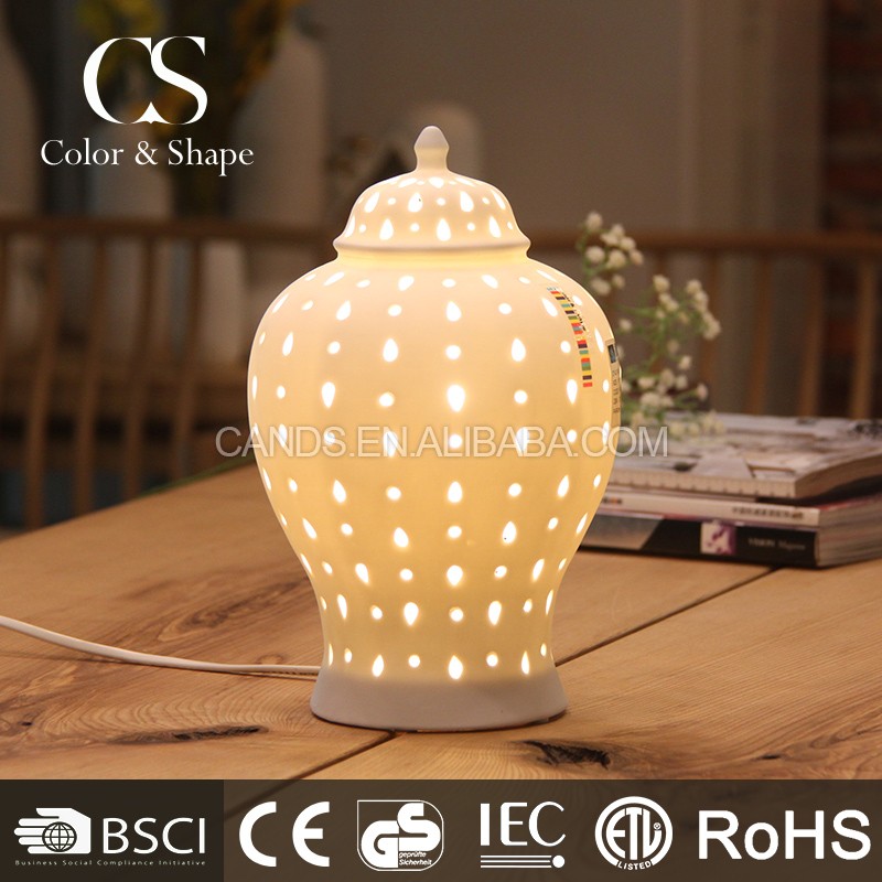 Jar form keramik tischlampe/moderne porzellan schreibtischlampe ...