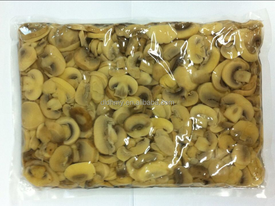 canned whole button mushroom in bag and plastic 50kg drum