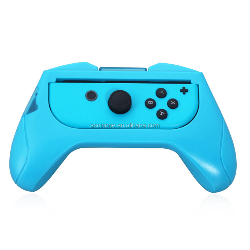 Nintendo Switch用ブルーレッド1セット左右ABSハンドグリップ