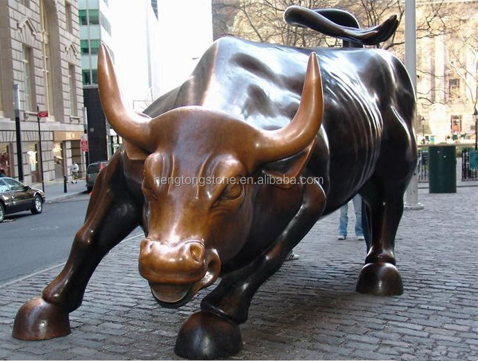 ブロンズの雄牛の彫刻wallstreetキャスト、 ブロンズの雄牛の像仕入れ・メーカー・工場