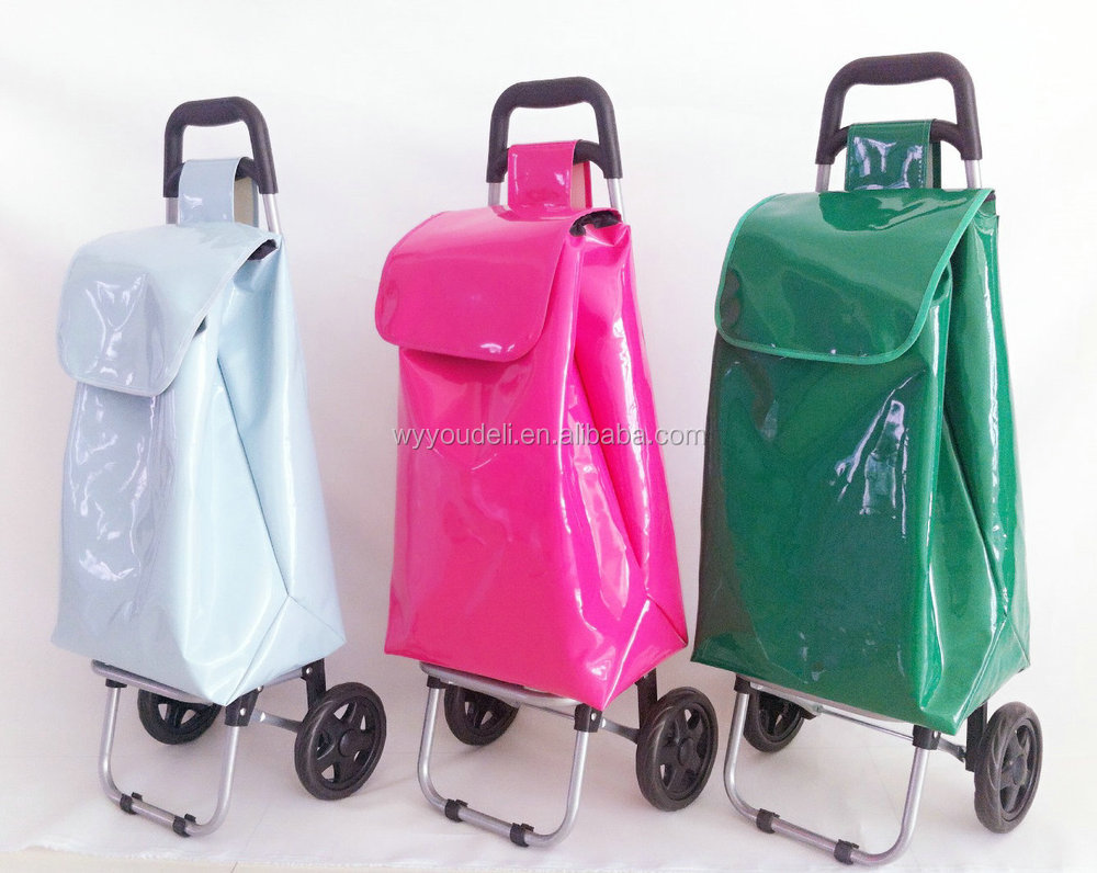 簡単なキャリー折り畳み式のショッピングトロリー袋、 の女性のトロリートートバッグ、 トロリー買い物袋、 ショッピングカート仕入れ・メーカー・工場