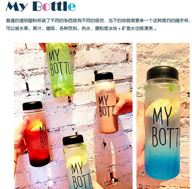 新しい透明なマイボトルスポーツフルーツジュース水カップポータブルファッショントラベルボトル仕入れ・メーカー・工場