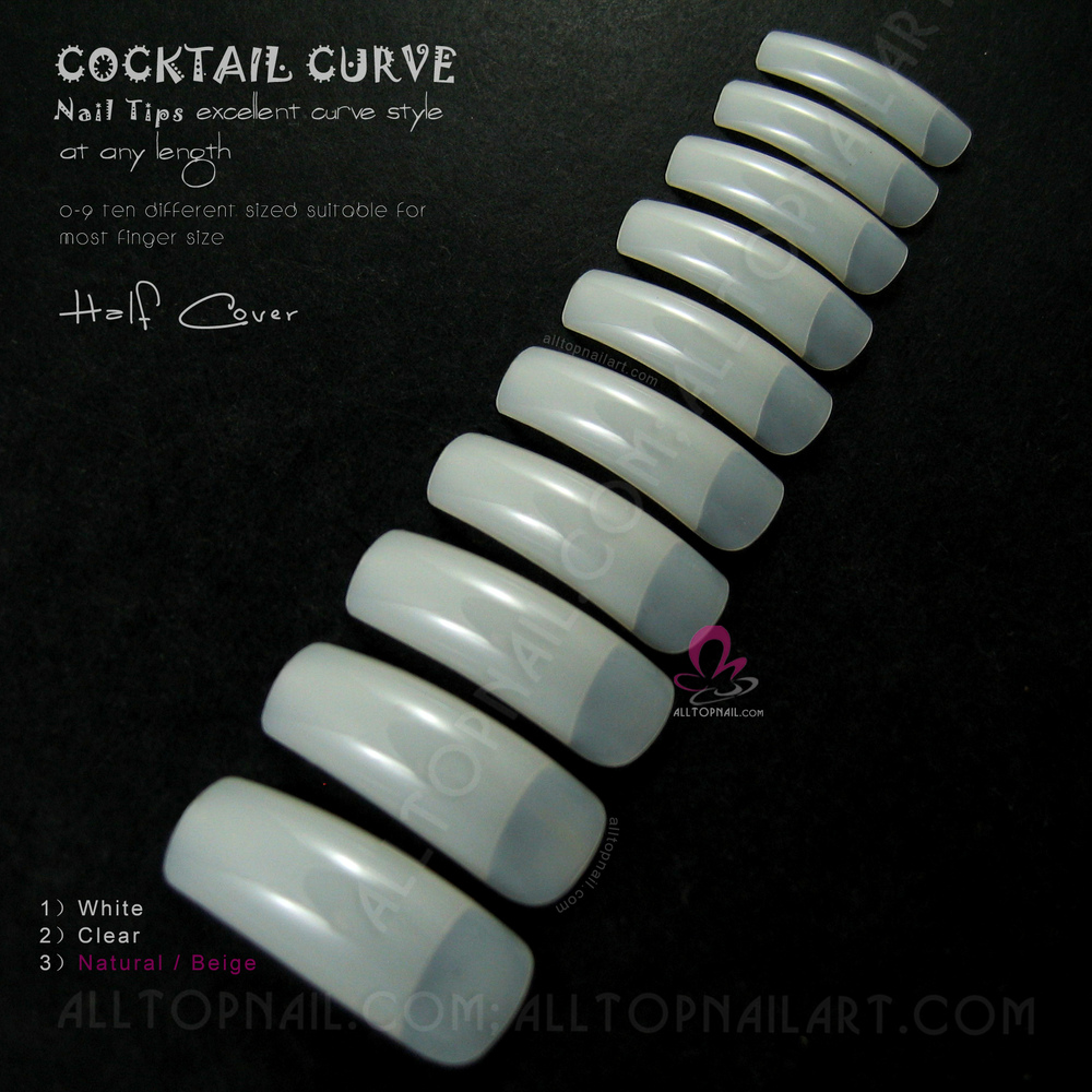 Whole French Tapered Deep C Curve Nail Tips 100x Natural Ivory Tail Curve Nail Tips Jpg Img 9752 Cn 9731