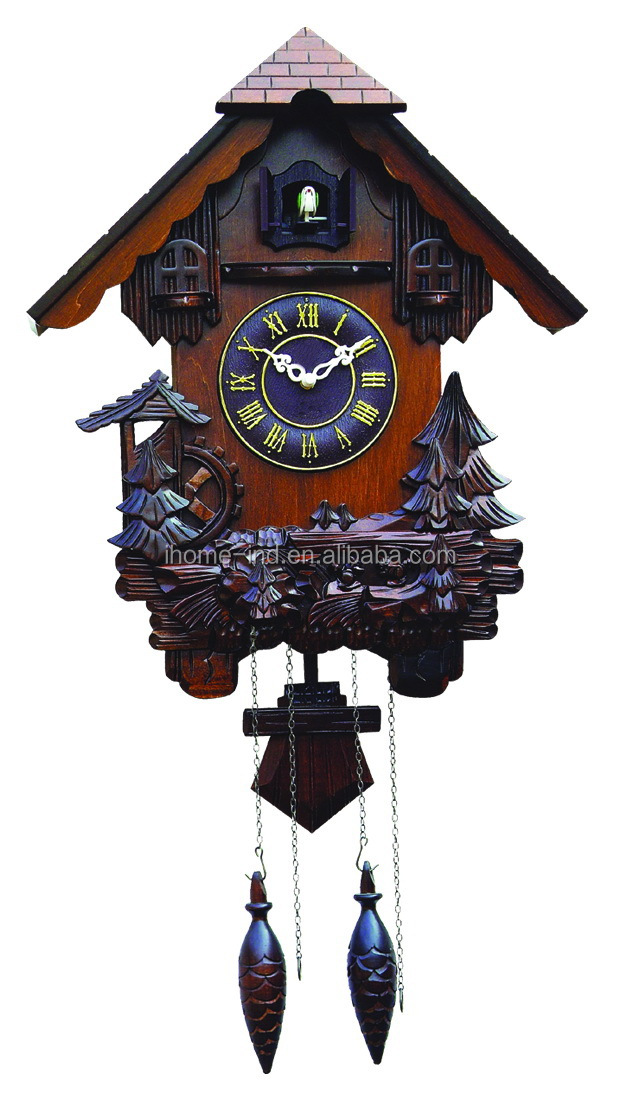 Wooden Cuckoo Clock Animal Sounds Bird Come Out Wall Clock Buy Cuckoo Clock,Wooden Cuckoo