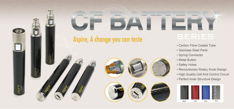 2014 Newest Revolutionary Aspire CF V V variable voltage ego twist Battery matching Aspire Nautilus ans aspire BDC Series