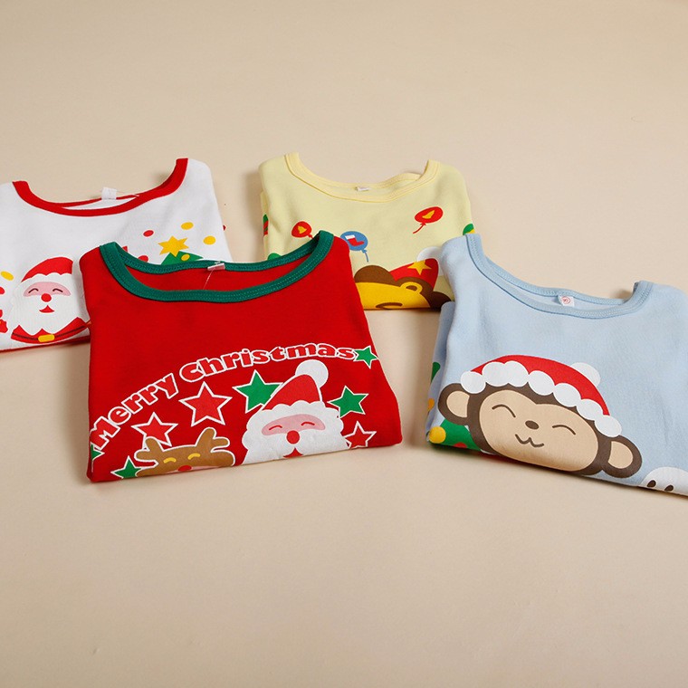 100%綿クリスマスパジャマ全体の販売クリスマススーツストライプデザイン子供服セットパジャマ仕入れ・メーカー・工場