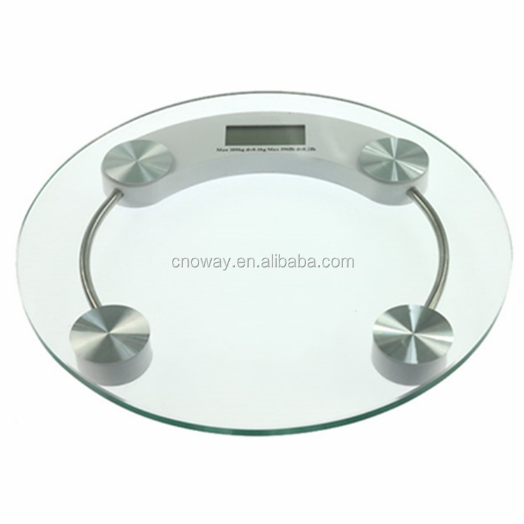  Small Waist Bathroom Scale 180Kg/0.1kg 6mm Thickness