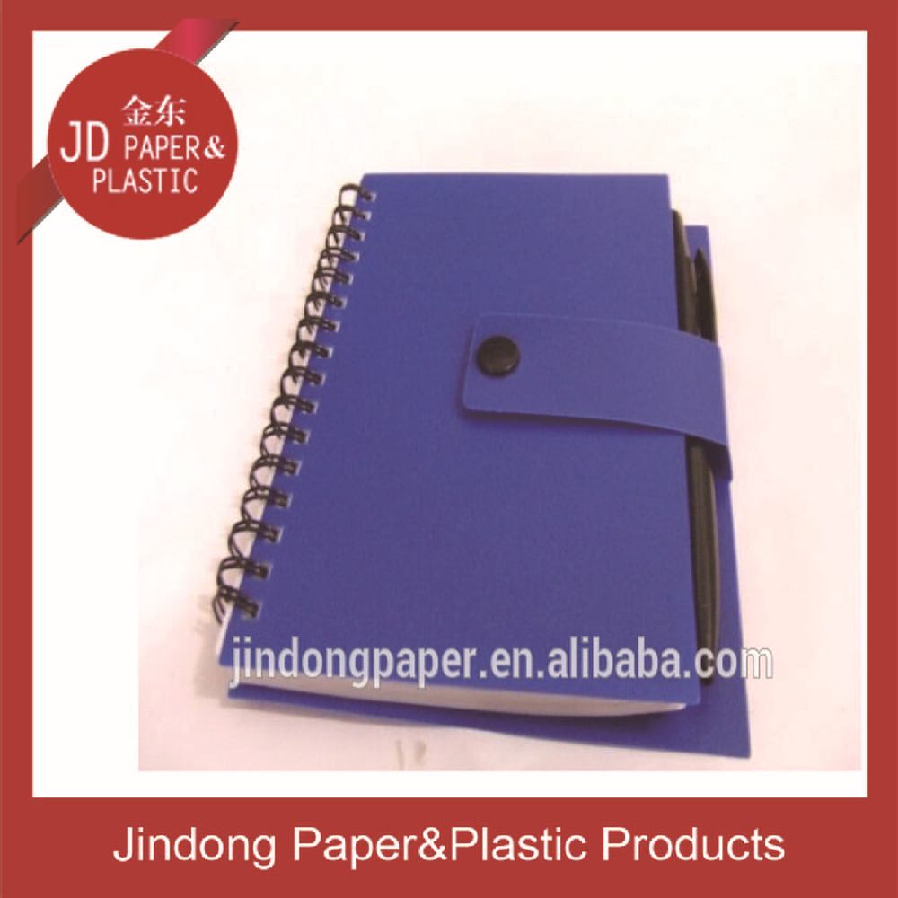 cheap bulk pp material cover double spiral notebook