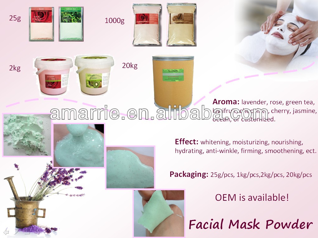 100％自然なファッションデザイン純粋な顔のマスクの粉 問屋・仕入れ・卸・卸売り