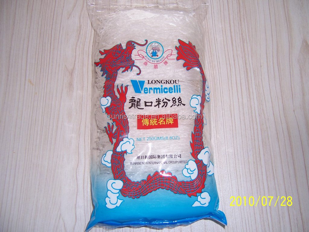 NON-GMO Shandong Longkou Mung Bean Vermicelli with HACCP/FDA/ISO/BRC/QS Certificate
