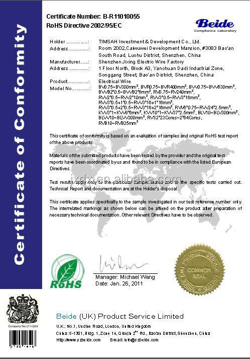 Lszh絶縁高品質1.5sqmmrohs指令に純粋な銅線、 ceの証明書仕入れ・メーカー・工場