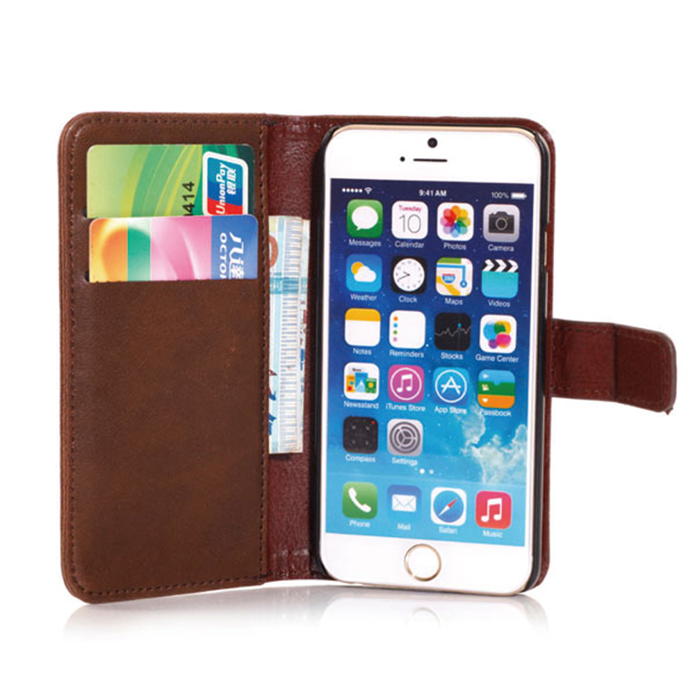 Iphone用レザーケース6,新しい到着の財布のためのフリップレザーケースiphone6ケース問屋・仕入れ・卸・卸売り