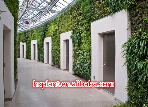 2016熱い販売人工葉壁ヘッジパティオ植物用の装飾人工グリーン壁仕入れ・メーカー・工場
