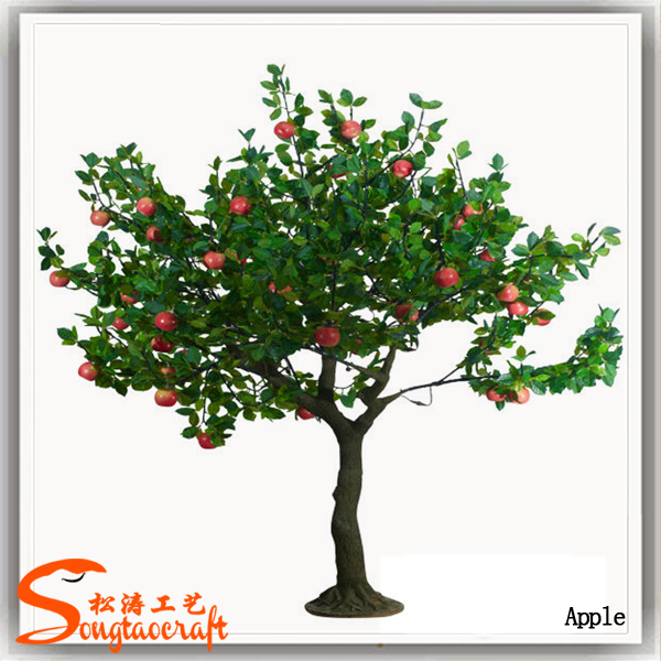 High Imitation Of Artificial Apple Tree Artificial Apple Fruit Tree For