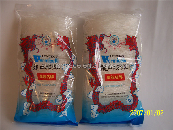 Certificated by HACCP/ISO/FDA/QS NON-GMO Ribbon/Cut Green Bean 50g Longkou Vermicelli