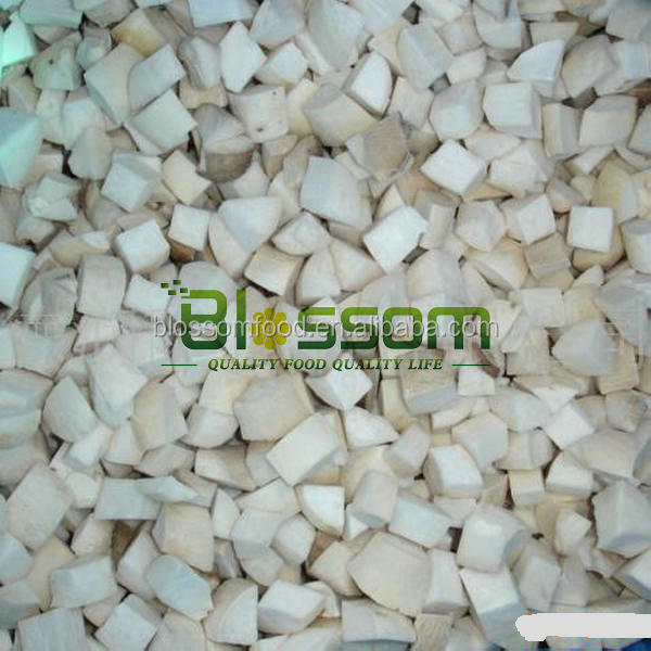2014 Bulk IQF king oyster frozen pleurotus eryngii cubes sliced mushroom