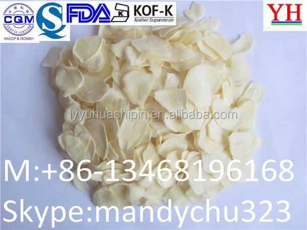 with root new crop dehydrated garlic flakes
