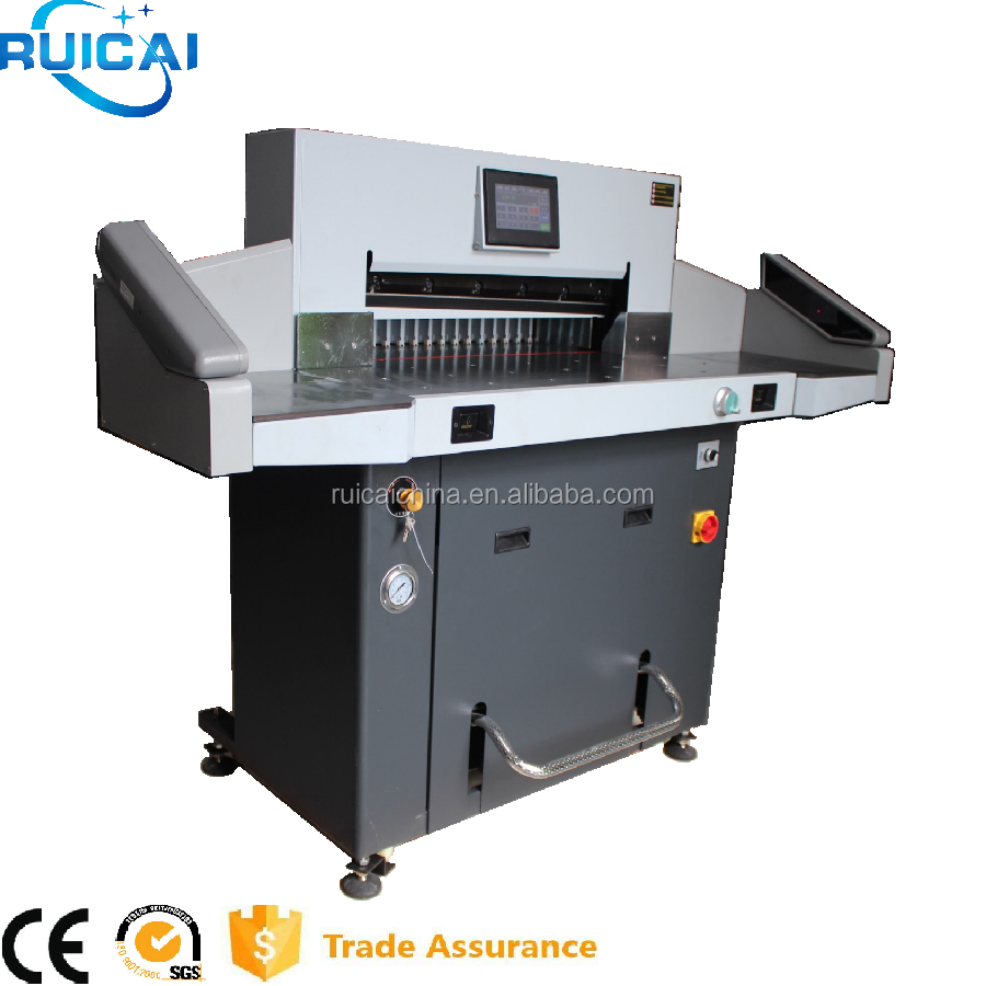 Factory Hydraulic Guillotine Paper Cutter,80mm Cutting Height Automatic