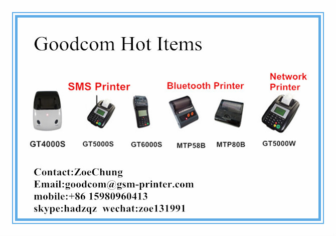Posのレシートプリンタの支払goodcomgt5000s端子支持sms/gprs/ussd問屋・仕入れ・卸・卸売り