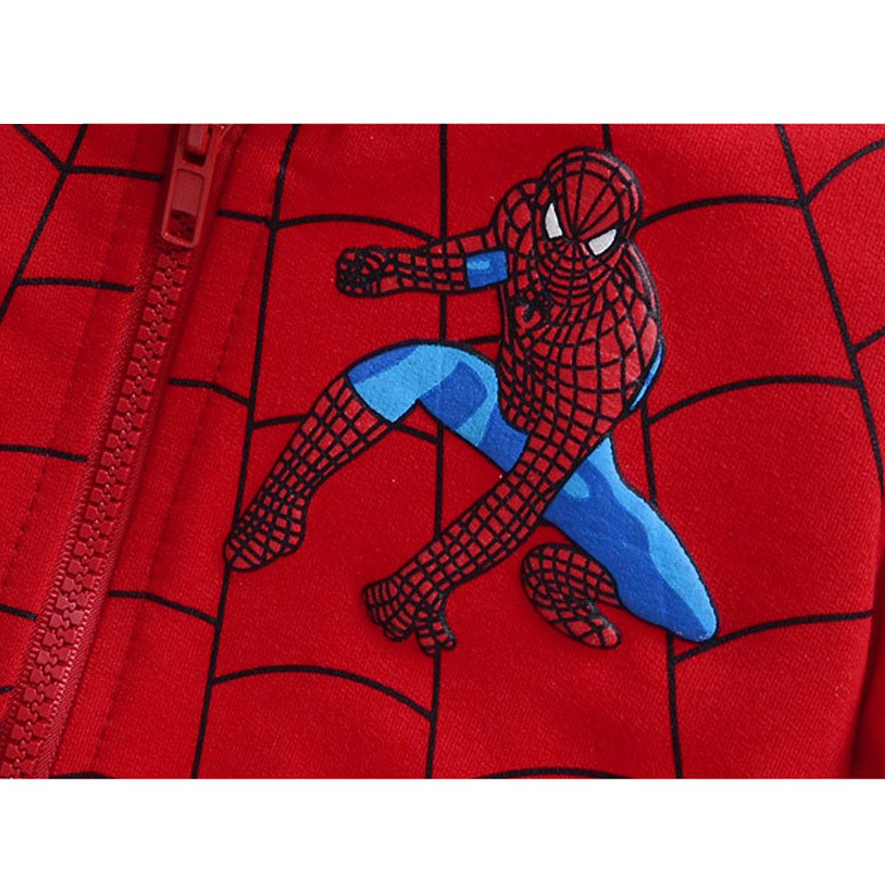 空白のプルオーバーパーカー高品質の子供の卸売ファッション版画とスパイダーマンデザインプルオーバーパーカー仕入れ・メーカー・工場