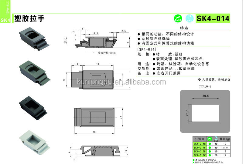 プラスチック製の正方形のデザイン黒sk4-014自動ギアシフトノブ問屋・仕入れ・卸・卸売り