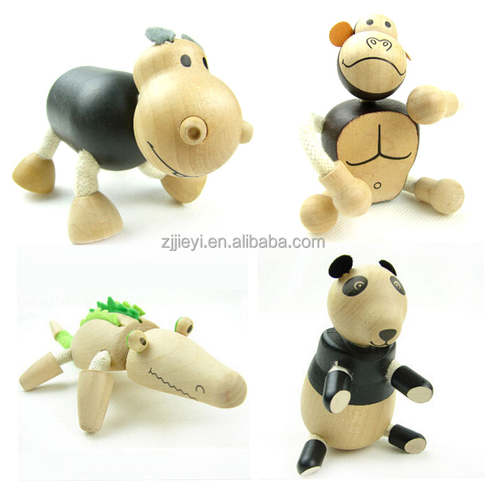 卸売jieyi愛らしい動物の木製の赤ちゃんのおもちゃ問屋・仕入れ・卸・卸売り