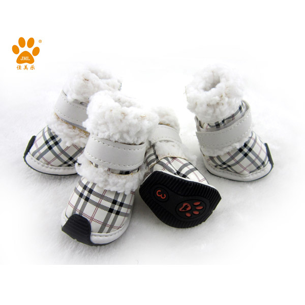 犬のブート抗- スリップペットの暖かい靴のブート冬の毛皮の犬の靴問屋・仕入れ・卸・卸売り