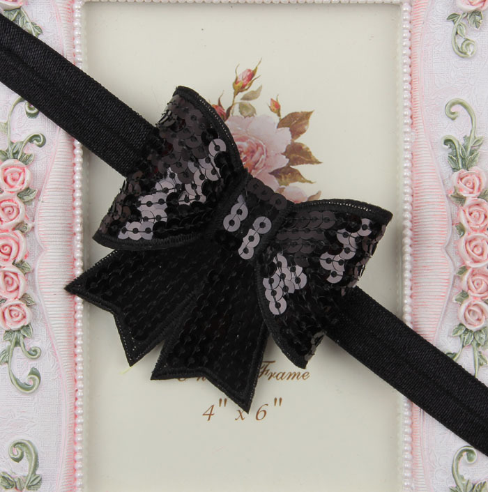 новый блеск блесток немного развеселить волос лук hairbands ребенка девушка новорожденных мягкой стрейч ободки 20pcs/lot drop Доставка новый блеск блесток немного развеселить волос лук hairbands ребенка девушка новорожденных мягкой стрейч ободки 20pcs/lot drop Доставка