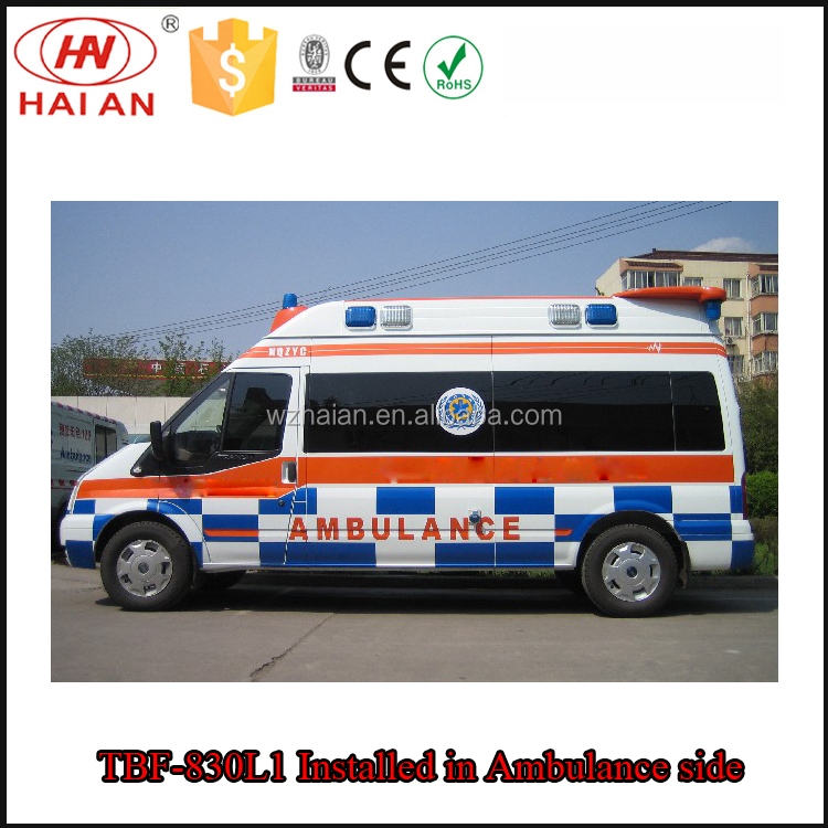 Amber Led Ambulance Strobe Lights Blue Square Warning Light Rear/side/head Emergency Light Tbf