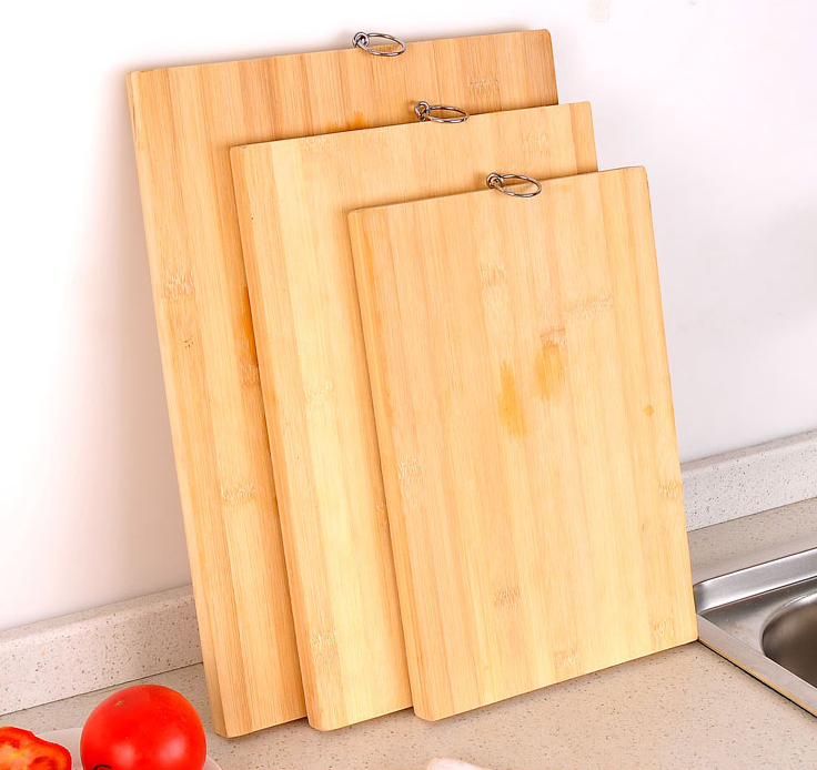 2017 Wholesale Chopping Bulk Butcher's Bamboo Cutting Board With Knife