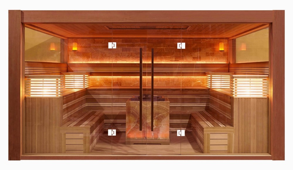 Traditional Sauna room Finnish saunas with Harvia sauna heater for house designs wooden house
