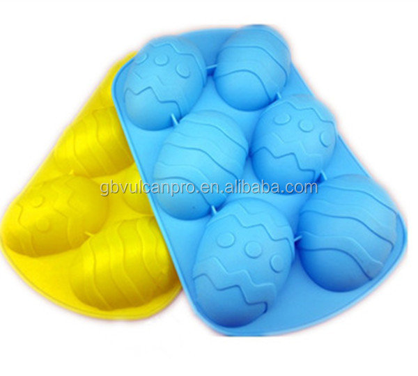 Happy Holiday Easter Egg Shaped Silicone Cake Mould