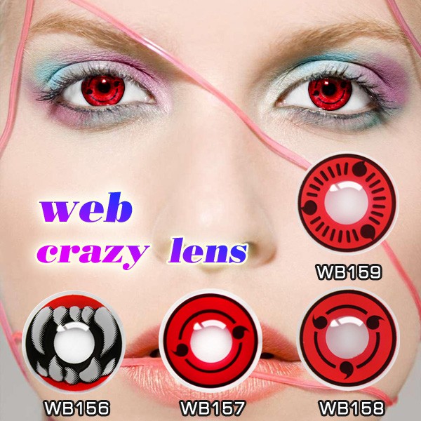 Animated Naruto Contacts Red Sharingan Crazy Contact Lenses By